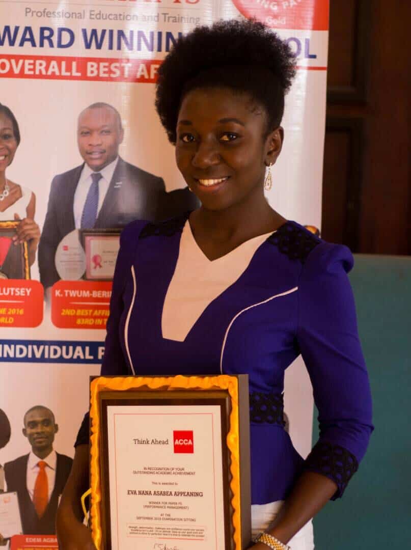 Eva Appeaning, Best Performing Student in F5 (Performance Management)