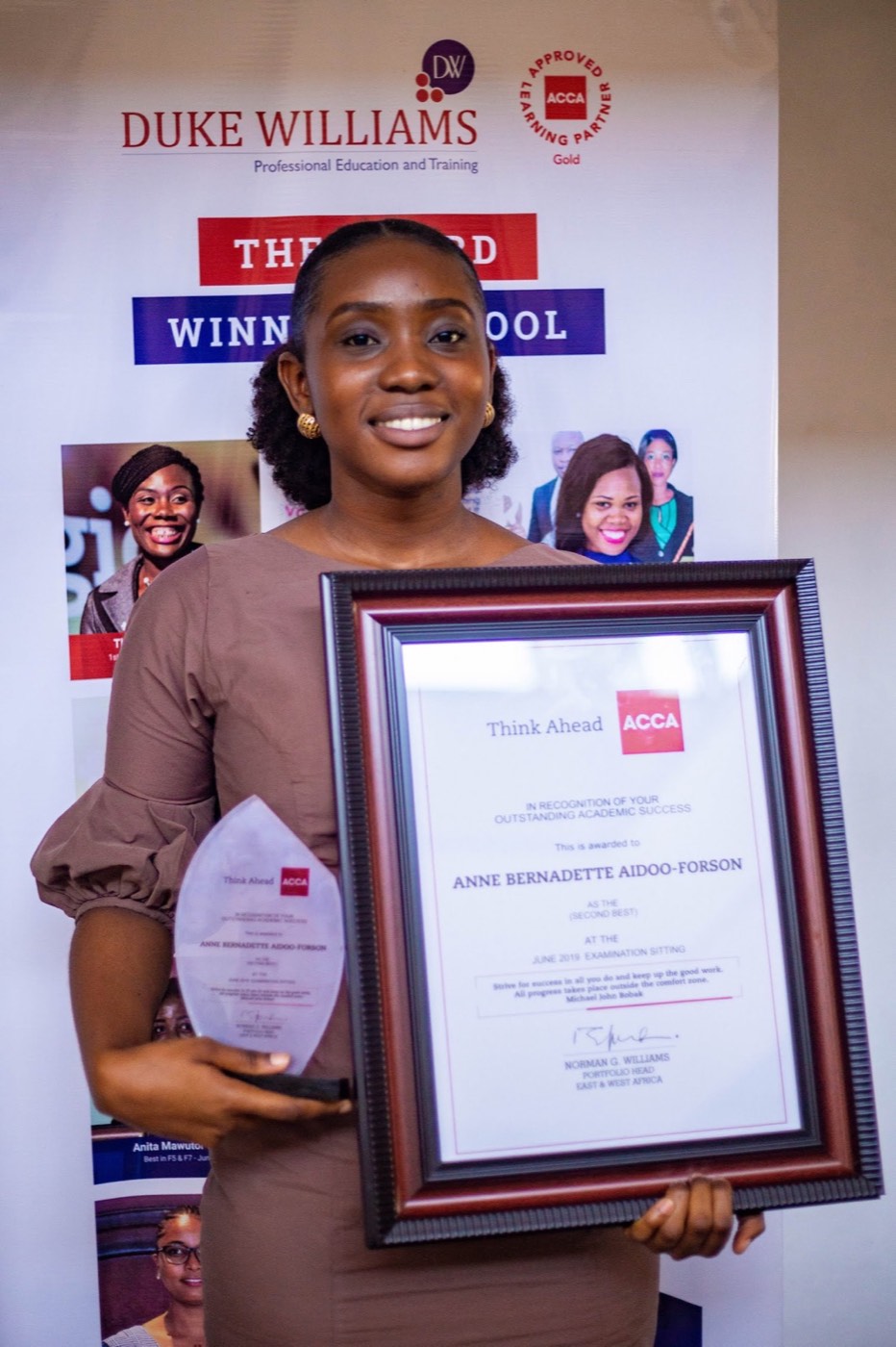 Anne Bernadette Aidoo-Forson at the Duke Williams awards, photo 2