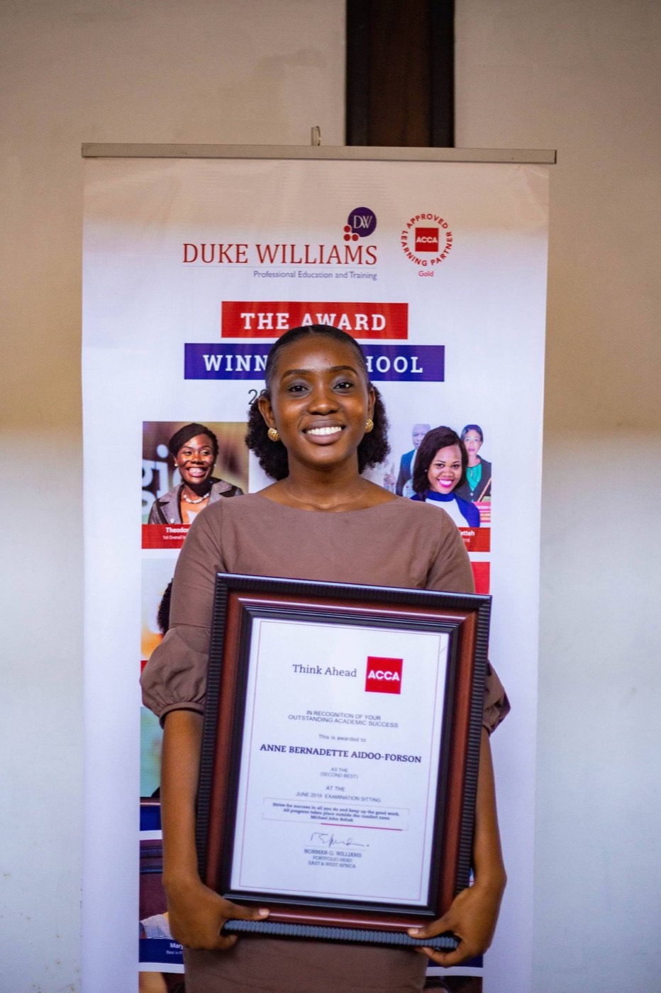 Anne Bernadette Aidoo-Forson at the Duke Williams awards, photo 3