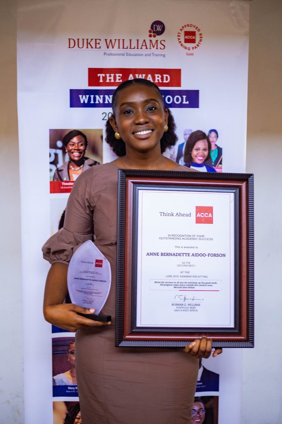 Anne Bernadette Aidoo-Forson at the Duke Williams awards, photo 4