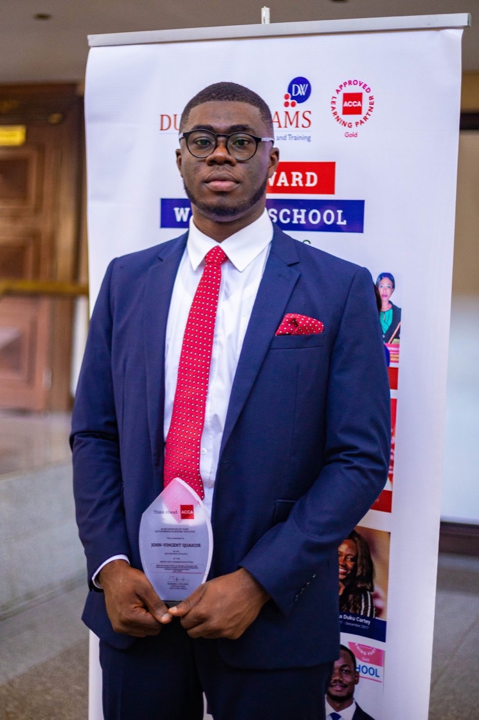 John-Vincent Quaicoe at the Duke Williams awards, photo 1