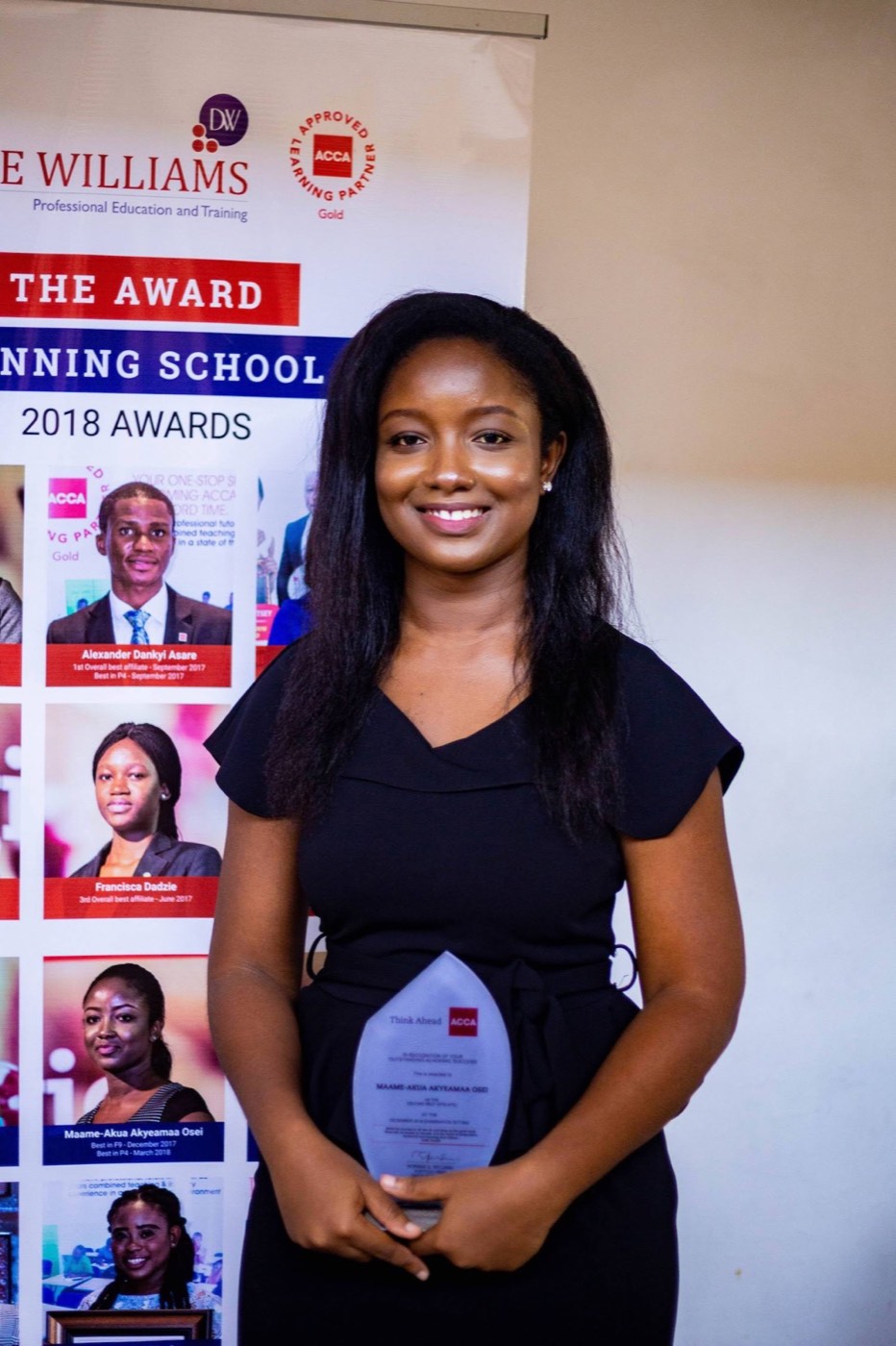 Maame-Akua Akyeamaa Osei at the Duke Williams awards, photo 1