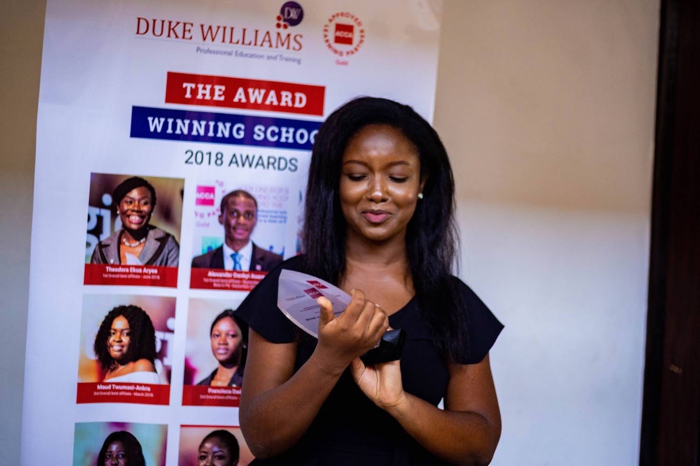 Maame-Akua Akyeamaa Osei at the Duke Williams awards, photo 5