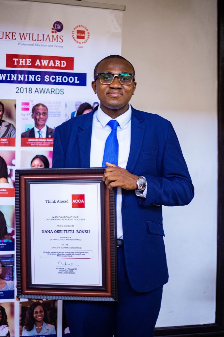 Nana Osei Tutu Bonsu at the Duke Williams awards, photo 1