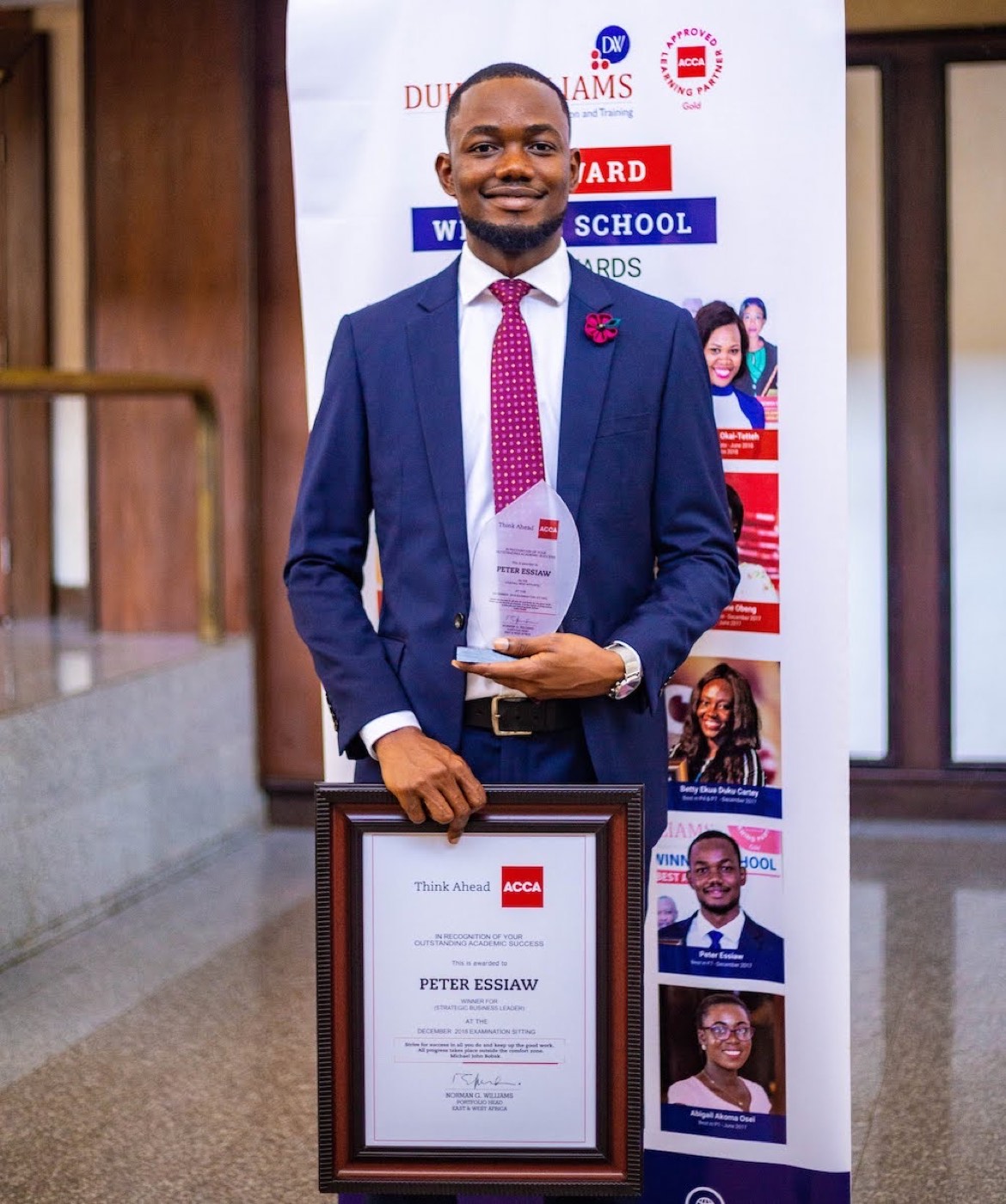 Peter Essiaw at the Duke Williams awards, photo 1