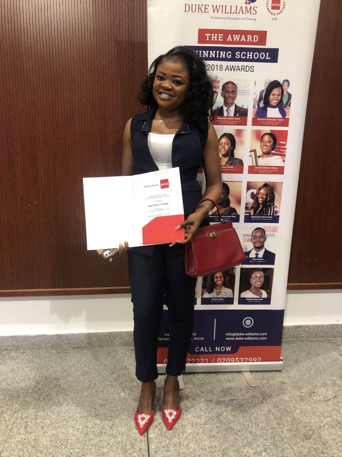 Tracy Ayirebi at the Duke Williams awards, photo 2