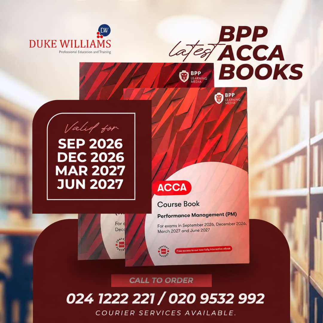 Latest BPP ACCA books for September 2026 to June 2027 exams flyer