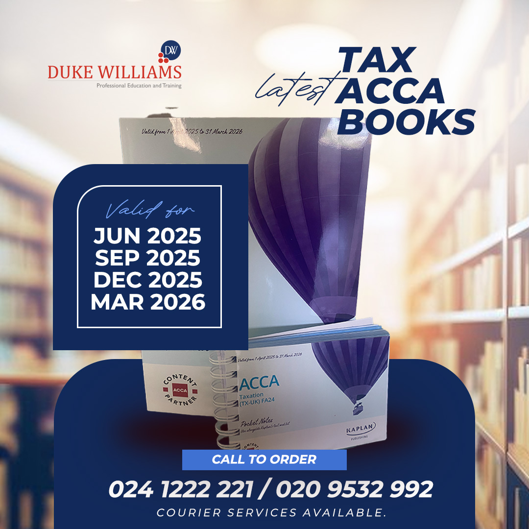 Latest Kaplan ACCA study materials flyer
